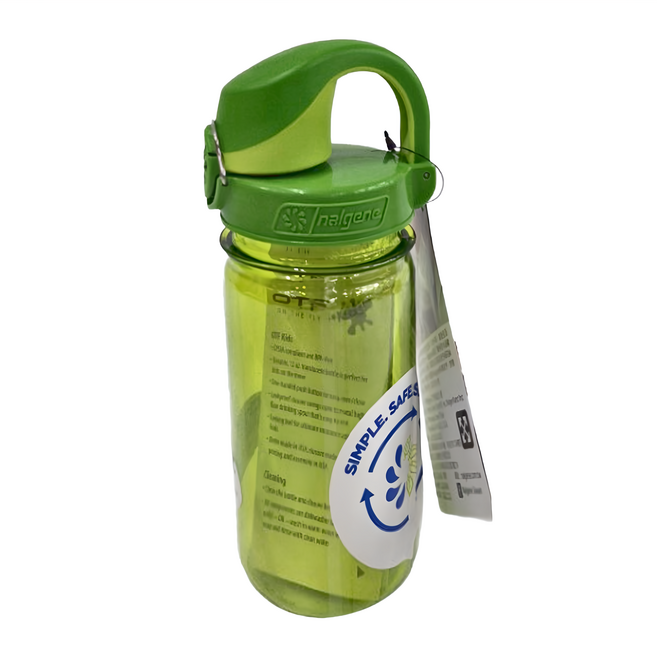 nalgene Sustain系列 OTF兒童水壺, 春綠色 綠色, 375ml, 1個