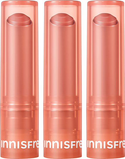 INNISFREE 台灣公司貨 晨露粉嫩潤唇膏, 03 Love Beige, 3.2g, 3支