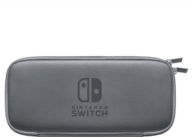 Nintendo 任天堂 SWITCH 便攜包 附螢幕保護貼, LBH-HAC-A-PSS-TWN, 灰色, 1個