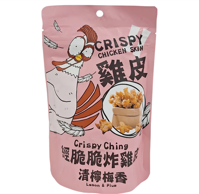 Crispy Ching 經脆脆 炸雞皮 清檸梅香, 30g, 1包