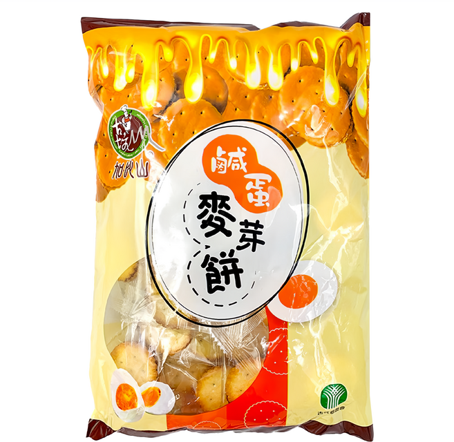 古坑鄉農會 加比山 鹹蛋麥芽餅, 1包, 300g