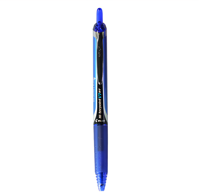 PILOT 百樂 水性按鍵式鋼珠筆 BX-RT-V7, 藍色, 12支
