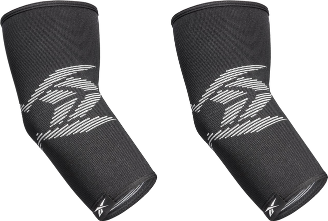 Reebok 銳步 Elbow Support 透氣運動護肘, 2個, 黑色/灰色
