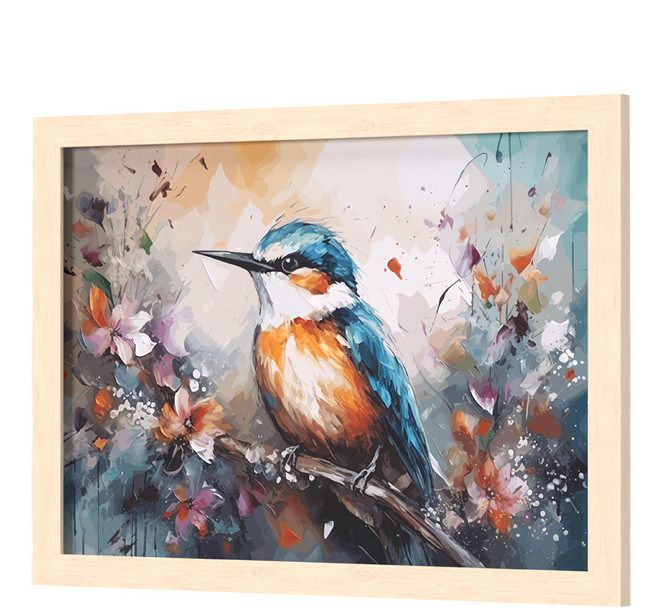 TRENY 4開圖畫紙畫框 黃木色, 1個