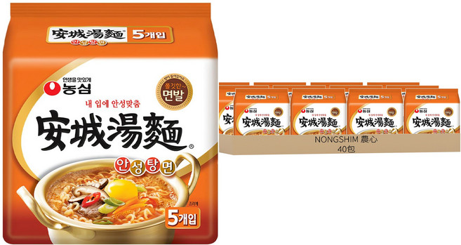 NONGSHIM 農心 安城湯麵 125g, 40包