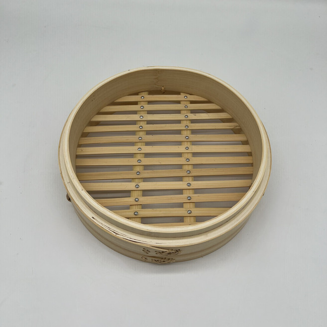 竹製蒸籠 8寸竹牙釘底 24.3公分 蒸煮鍋具 透氣佳保留食材風味, 1個, 蒸籠8寸竹牙釘底(24.3公分)