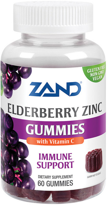 Zand 接骨木莓鋅維他命C軟糖, 60顆, 1罐