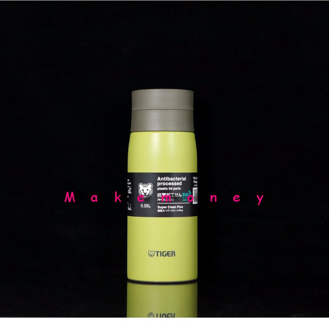 TIGER 虎牌 MCY-K 夢重力 超輕量 保冷保溫杯, 1個, 350ml青綠色, 350ml