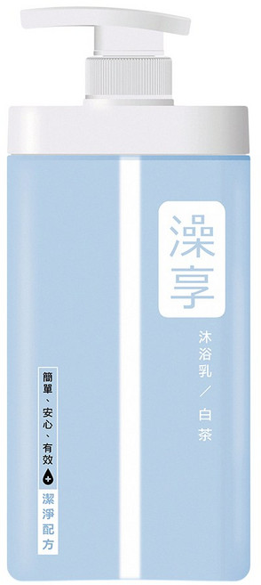 【澡享】沐浴乳(白茶), 1kg, 3個