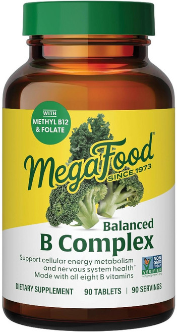 MegaFood Balanced B綜合維他命錠, 90顆, 1罐