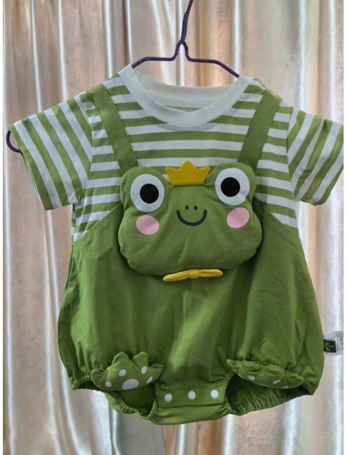 嬰兒連身衣 超萌青蛙造型服 萬聖節造型服 嬰幼兒童裝