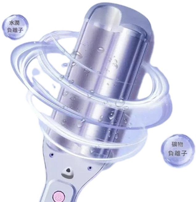 負離子蛋卷卷發棒 32mm 自動水波紋 蓬鬆夾板, 美規, JY - 877粉色