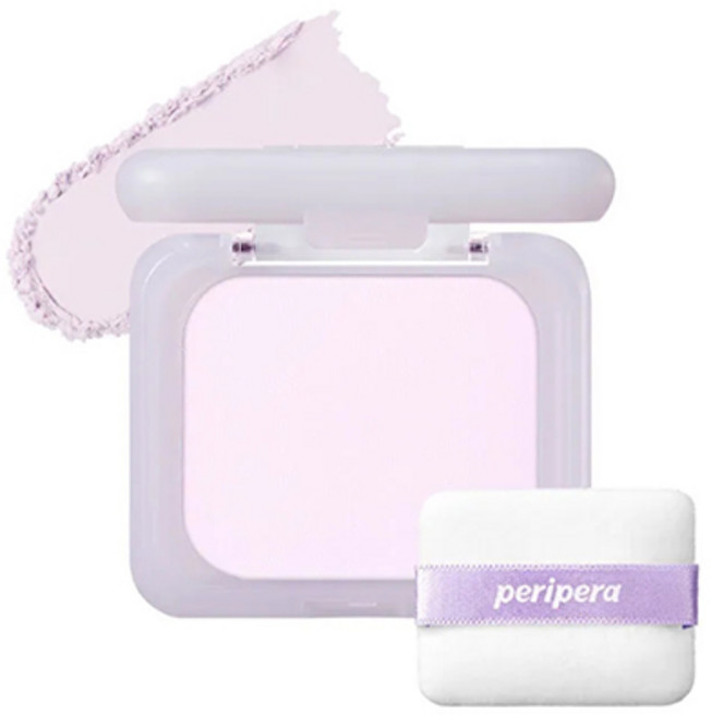 Peripera Filter Fit Blur Pact 柔焦美肌 控油持妝 蜜粉餅, BLUR LAVENDER, 1個