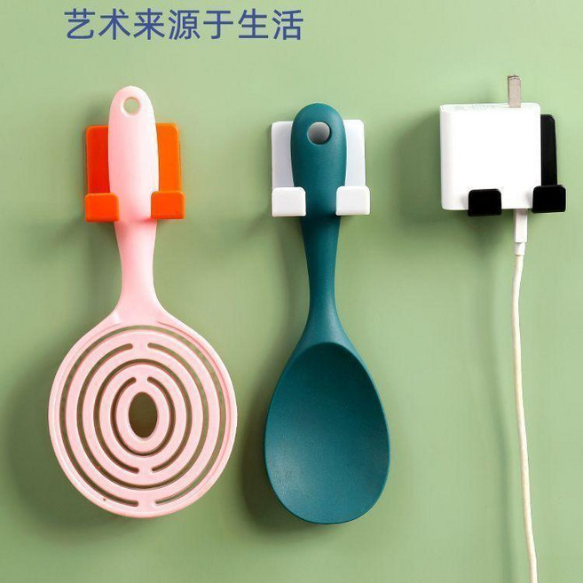 插頭掛鉤 電源插頭掛鉤廚房電線粘貼式壁掛收納免打孔強力插座掛架粘鉤, 1個, 4個裝 插頭掛鉤 白色,多功能收納架 創意掛鉤, 白色