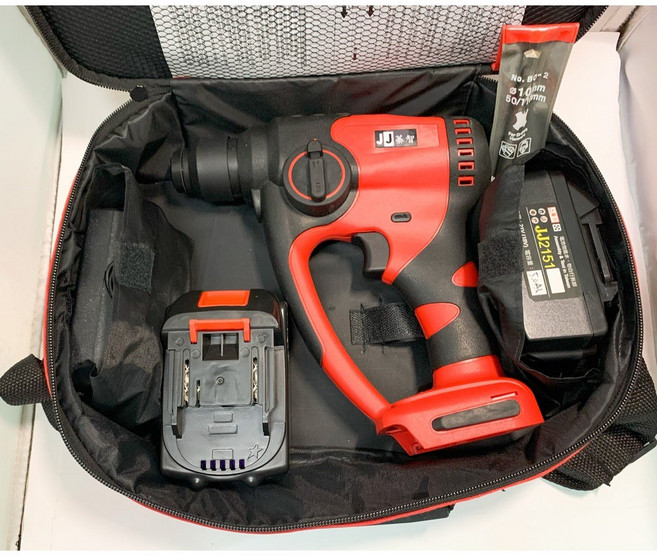 鋰電無刷充電式 輕型多功能衝擊鑽, 1個, JJ無刷小電鎚 21V 5.0AH雙電