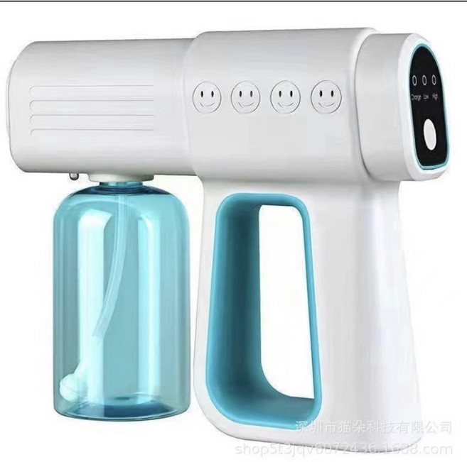K5PRO 奈米霧化消毒噴霧槍, K6X 噴霧槍400ML-8燈 顏色隨機