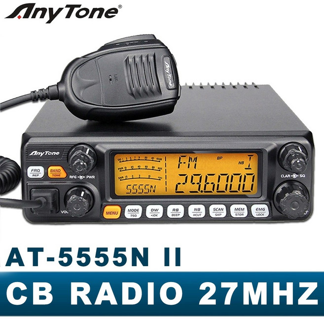 AnyTone AT-5555N II 60W SSB 高功率 CB 無線電 27mhz 船用 車載無線電