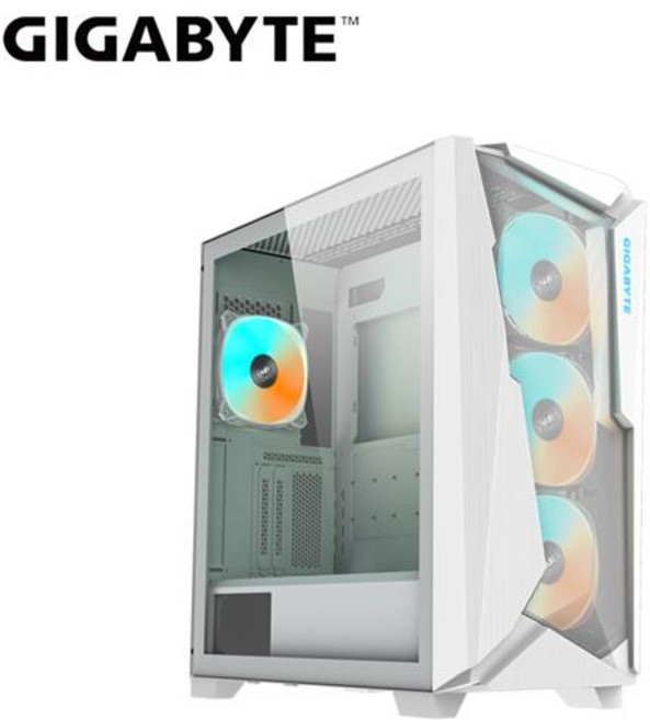 技嘉 GIGABYTE C301 GLASS WHITE V2 中塔式電競機殼, 1個
