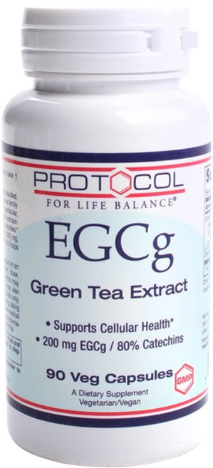 Protocol For Life Balance EGCg綠茶萃取無麩質素食膠囊, 90顆, 1罐