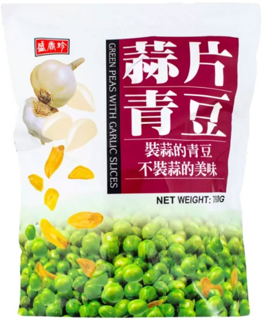 盛香珍 蒜片青豆, 760g, 1個