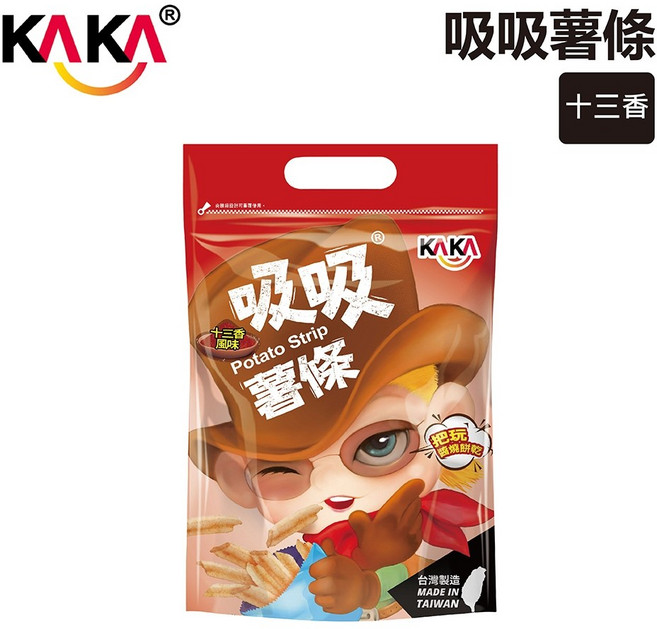 KAKA 吸吸薯條 80g 十三香風味 點心, 1個