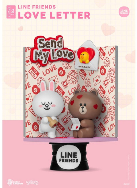 野獸國 LINE FRIENDS D-STAGE 103 情書款, 1個