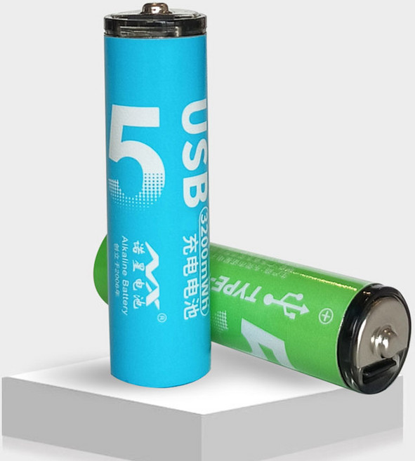 3號 4號 環保TYPE-C充電電池, 2個, 3號AA【2入】USBC充電*不選色