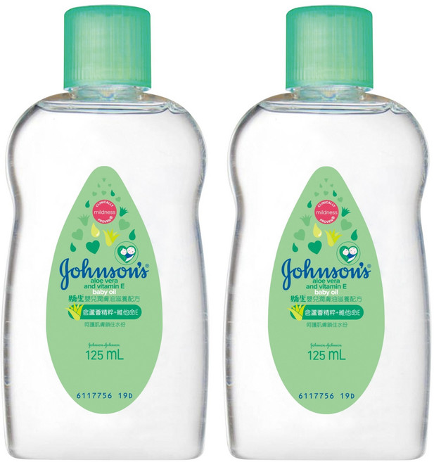 Johnson's嬌生 潤膚嬰兒油 滋養配方, 2件, 125ml