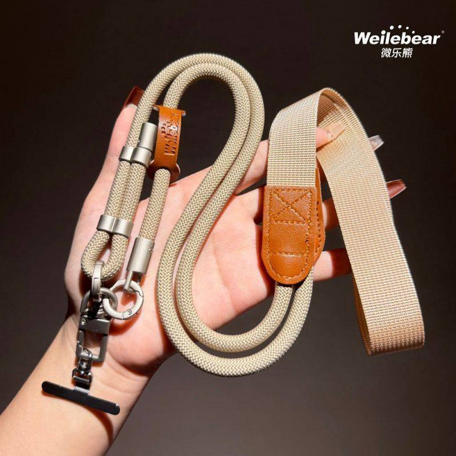 Weilebear 繩編掛繩, 高級版隨機出貨不挑色, 1個