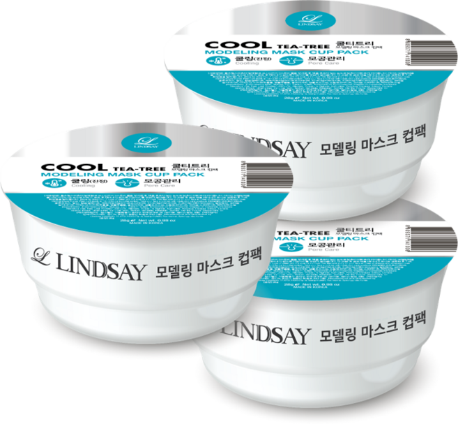 韓Lindsay美容院專用軟膜28g-茶樹酷涼, 1入, 1組