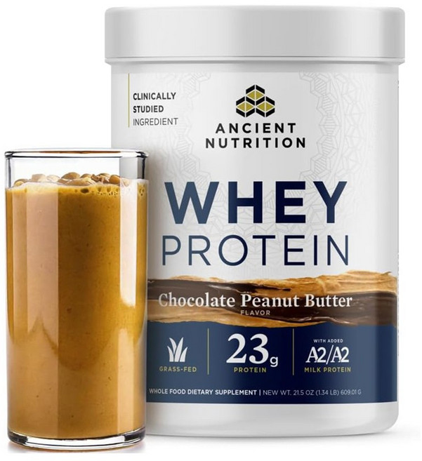 ANCIENT NUTRITION 乳清蛋白 巧克力花生醬, 1個, 609.01g