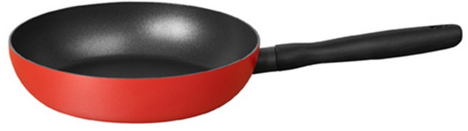 MEYER 美亞 BAUHAUS 革新紅導磁平煎鍋, 24cm, 1個