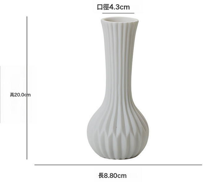 簡約素色陶瓷花瓶 室內裝飾藝術擺件, 小肚瓶款