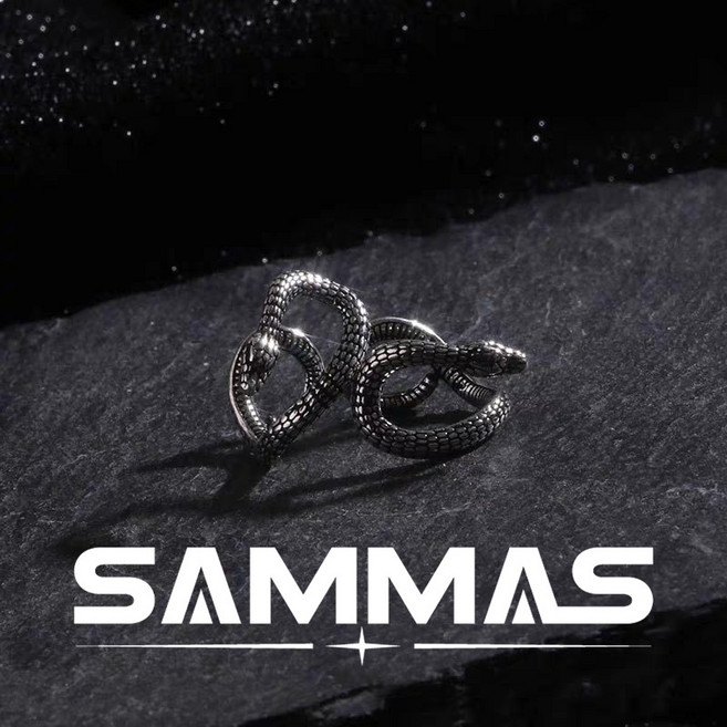SAMMAS 潮流耳環 無耳洞夾式耳環 男女生耳夾 耳骨夾 蛇年復古耳飾