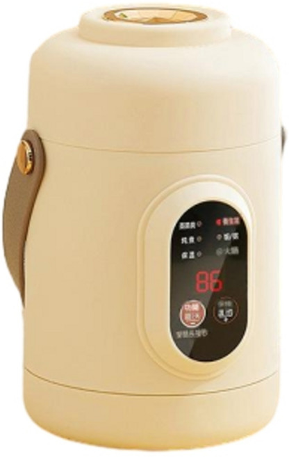 110V 智慧迷你電鍋, 110伏 800毫升蒸格 卡其色