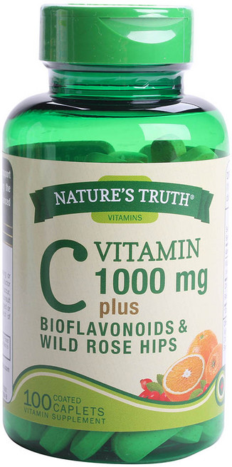 NATURE'S TRUTH 綠萃淨 維他命C 1000毫克 褐色錠, 100 件, 1個, 100錠
