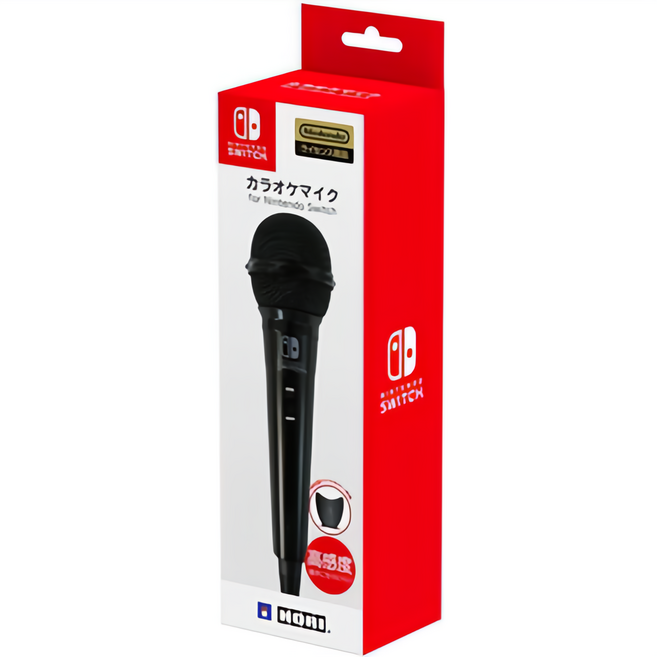 HORI Nintendo Switch 有線麥克風, 1個, HORI 有線麥克風-黑色