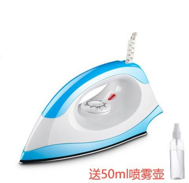 家用電熨斗 除皺順滑底板 不加水調溫, 藍色(送噴霧壺),電源線長1.5米