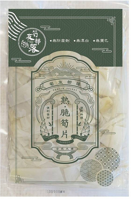 友部落 熟脆筍片 便利食材, 500公克, 1個