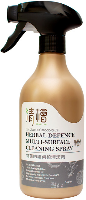 Hinoki Life 清檜 多用途防護清潔噴霧 尤加利檸檬精油 500ml, 1個