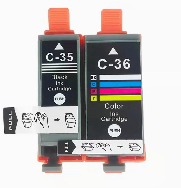 益繪 PGI-35 CLI-36 副廠墨水匣 (適用於 iP100 iP100B iP110B), 1套(PGI35+ CLI36), 1套