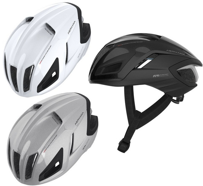 AERVANA 空氣動力學自行車安全帽 GTI 凝膠三重衝擊保護, 珠光白, 1個