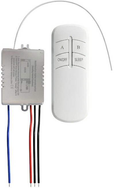 超能玩工 智慧遙控燈具開關 LED電燈無線控制器 DIY家用照明單路控制, 1個, 燈具開關 智慧燈控一路