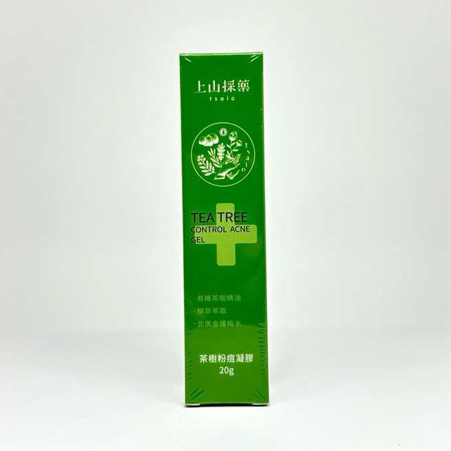 上山採藥 茶樹粉痘凝膠 20g, 1個, 茶樹粉痘凝膠20g