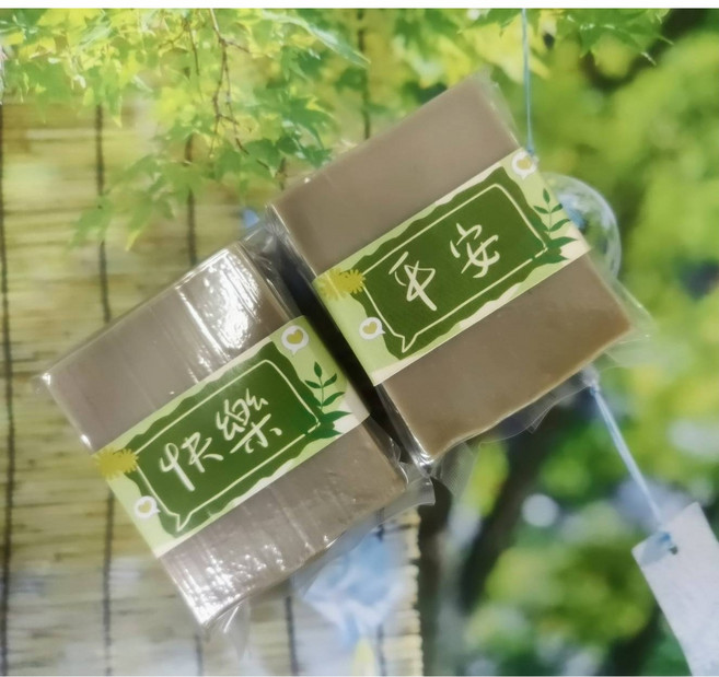福田皂坊 艾草芙蓉平安皂/淨身避邪/手工皂/冷製皂/沐浴香氛, 110g, 1個