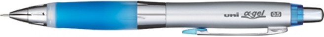 【YUBU】三菱uni α-gel 0.5mm自動搖搖鉛筆 - 果凍防疲勞筆, 1個, 寶藍 M5-617GG