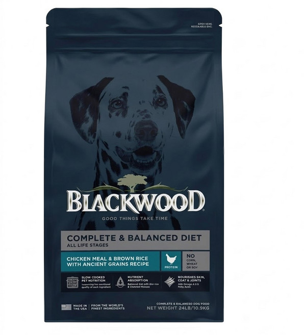 BLACKWOOD 全齡犬 特調成犬活力配方飼料, 雞肉 + 糙米, 10.9kg, 1袋