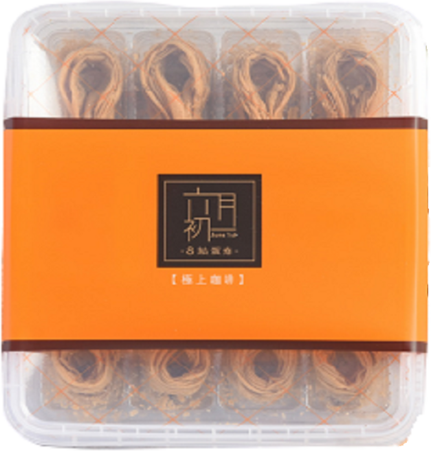六月初一 8結蛋捲 咖啡口味 40顆, 320g, 1個