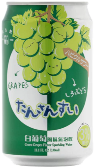 東方飲 白葡萄風味 氣泡飲, 24個, 330mL