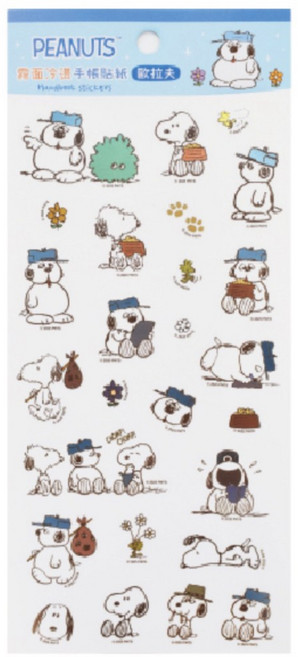 PEANUTS 史努比 霧面冷燙貼紙 手帳貼紙 生日 查理布朗 裝飾貼紙, 1個, 歐拉夫/DK-9096A